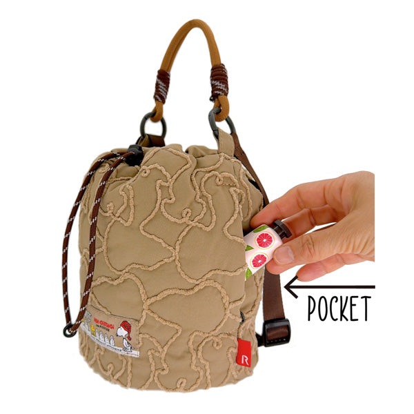 Bolso compacto acolchado de Snoopy