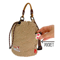 Bolso compacto acolchado de Snoopy