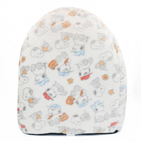 Cama tipo domo afelpada de Snoopy con diseño de galletas