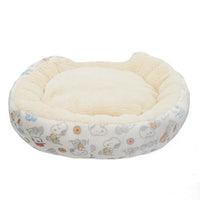 Cama redonda para mascotas Snoopy con diseño de galletas