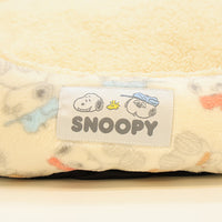 Cama redonda para mascotas Snoopy con diseño de galletas