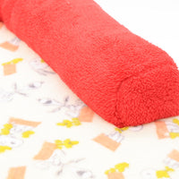 Cama para mascotas Snoopy con cojín y techo rojo