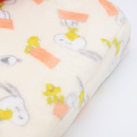 Cama para mascotas Snoopy con cojín y techo rojo