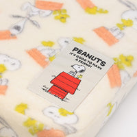 Cama para mascotas Snoopy con cojín y techo rojo