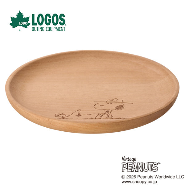Plato de madera Snoopy CAMP with SNOOPY