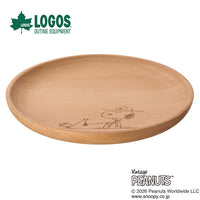 Plato de madera Snoopy CAMP with SNOOPY