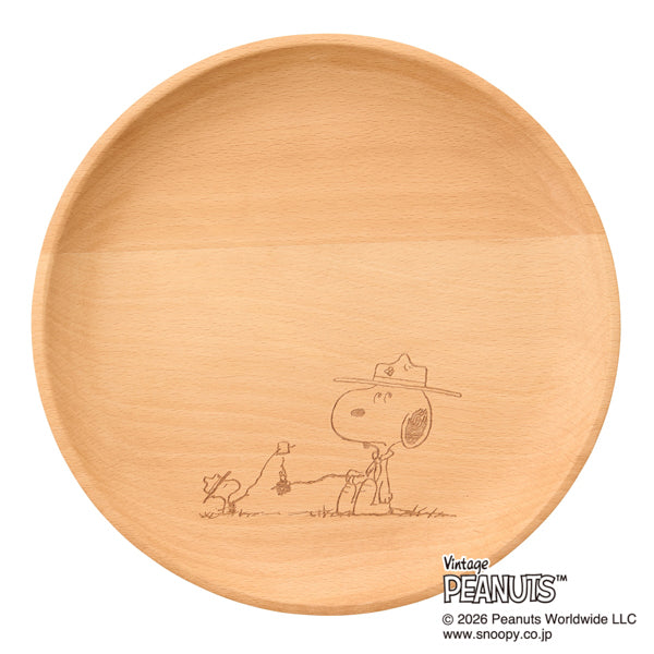 Plato de madera Snoopy CAMP with SNOOPY