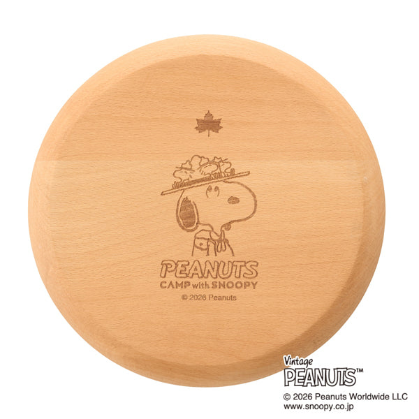 Plato de madera Snoopy CAMP with SNOOPY
