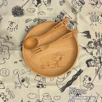 Plato de madera Snoopy CAMP with SNOOPY