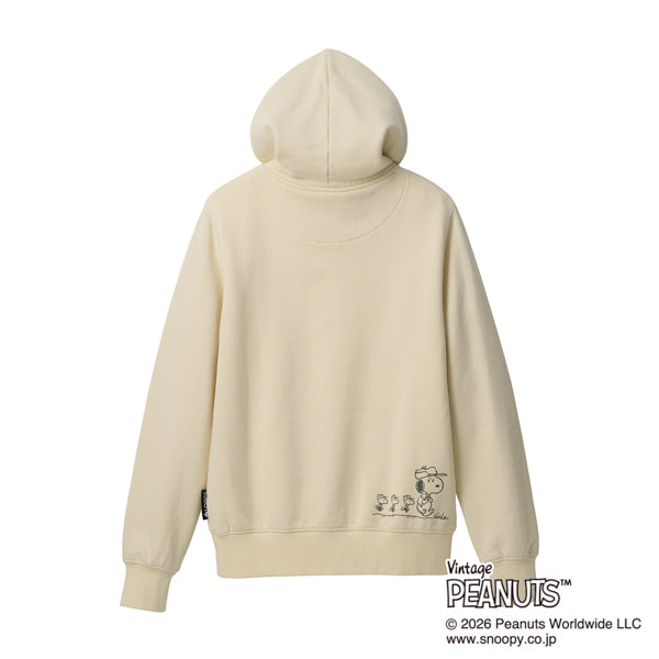 Polerón unisex Snoopy color blanco invierno