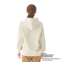 Polerón unisex Snoopy color blanco invierno