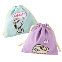 Bolsa cuadrada con cordón Snoopy