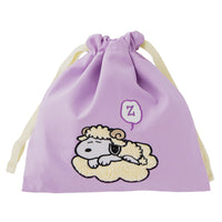 Bolsa cuadrada con cordón Snoopy