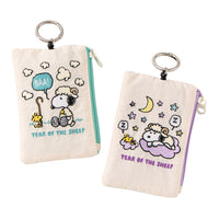 Porta tarjetas con cordón retráctil Snoopy