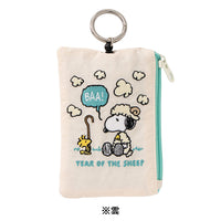 Porta tarjetas con cordón retráctil Snoopy