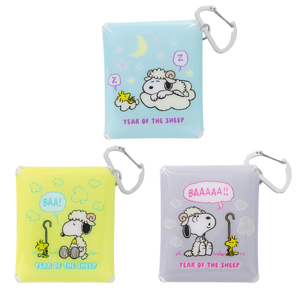 Estuche transparente Snoopy SS con mosquetón