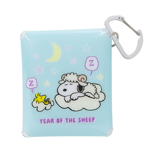 Estuche transparente Snoopy SS con mosquetón
