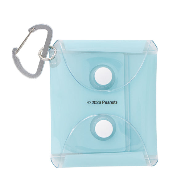 Estuche transparente Snoopy SS con mosquetón