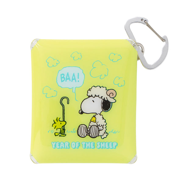 Estuche transparente Snoopy SS con mosquetón