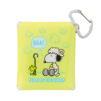 Estuche transparente Snoopy SS con mosquetón