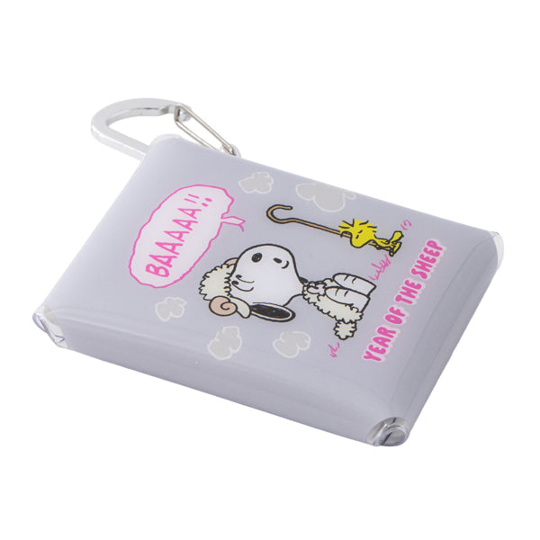 Estuche transparente Snoopy SS con mosquetón