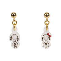 Aros colgantes de Snoopy y Belle