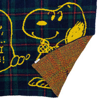 Manta mullida de Snoopy a cuadros Black Watch
