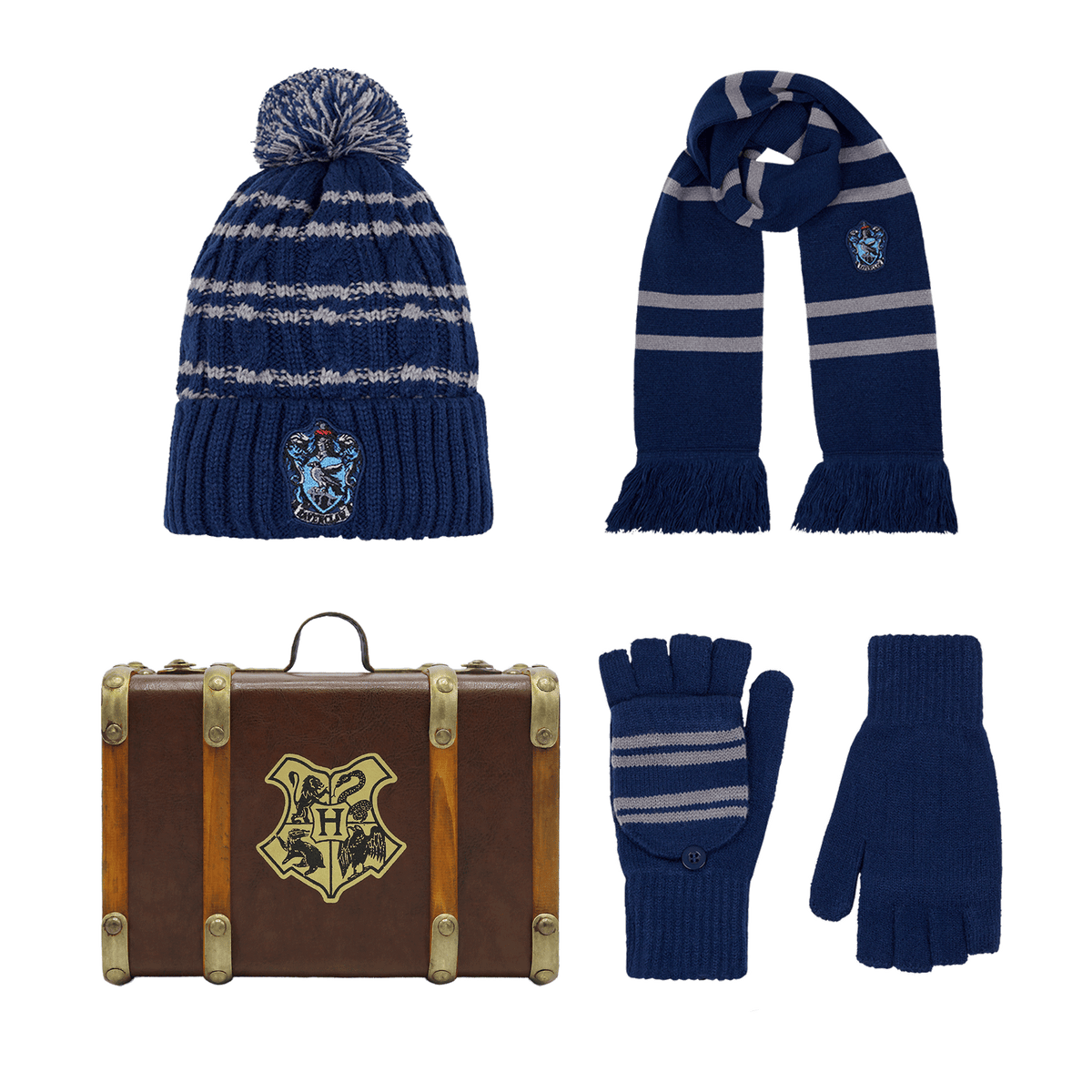 Set de regalo de invierno Ravenclaw con mini baúl