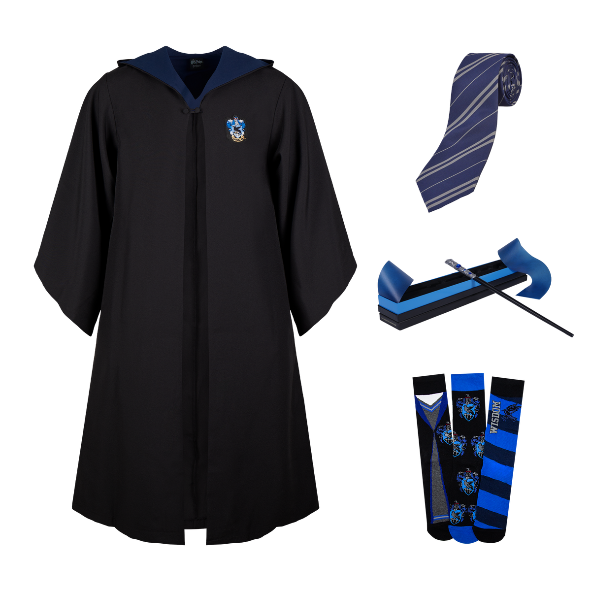 Set de disfraz de Ravenclaw 4XS a 2XS