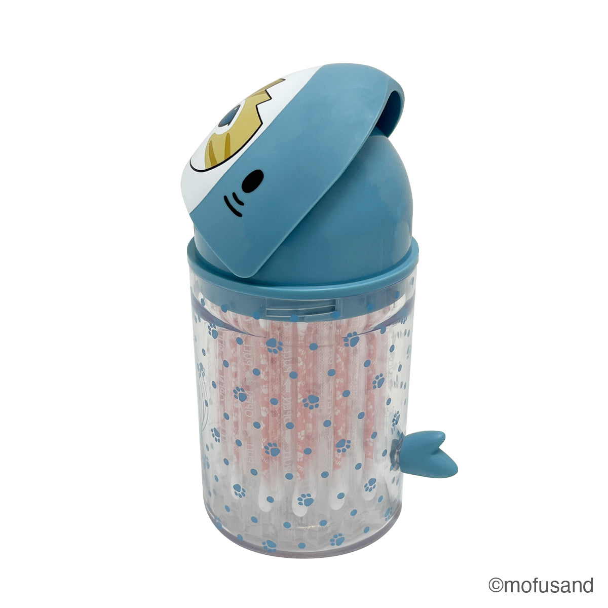Estuche mofusand con cotonitos, gato tiburón