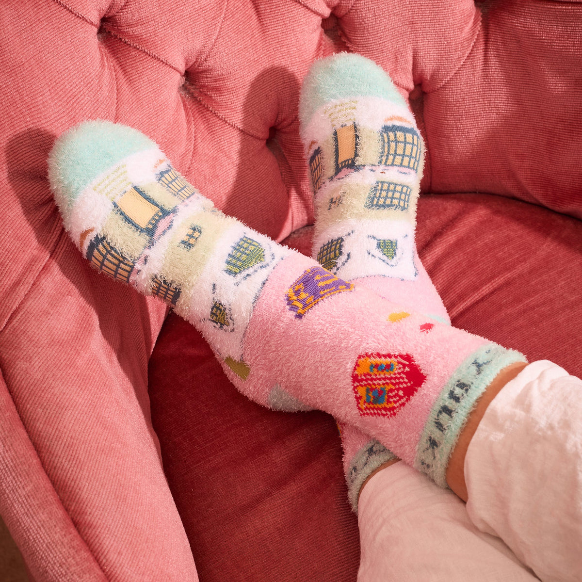 Calcetines navideños acogedores de Honeydukes