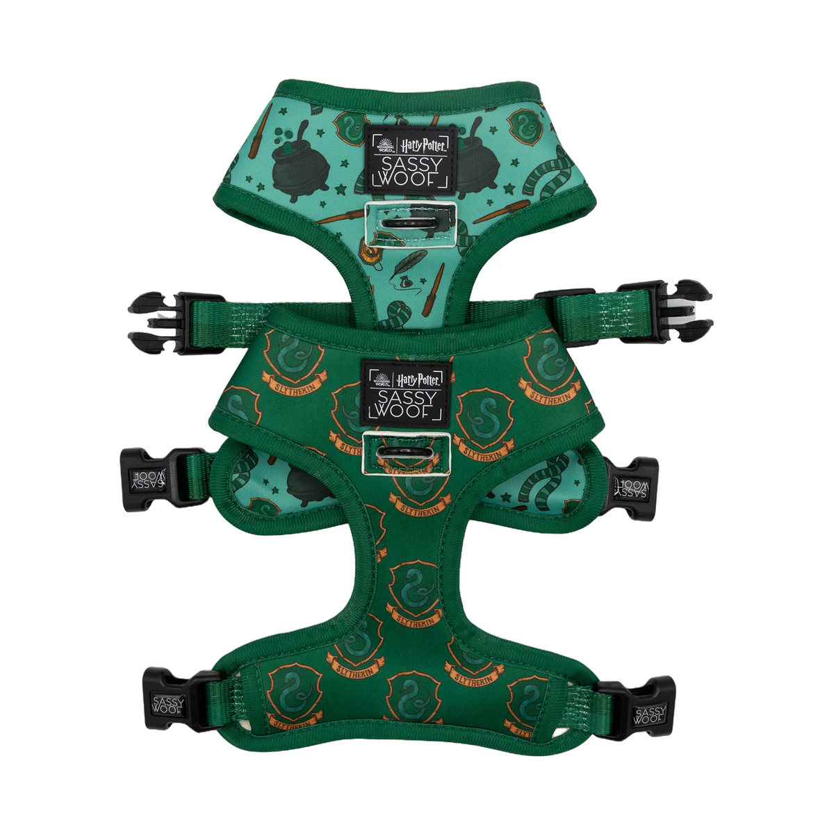 Arnés reversible para perro Slytherin
