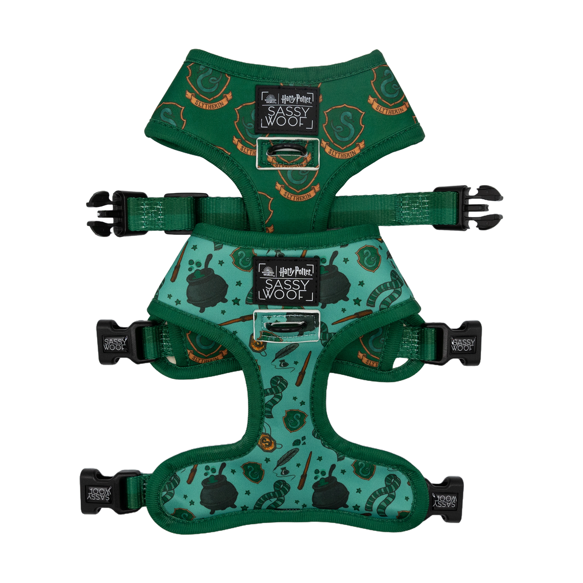 Arnés reversible para perro Slytherin