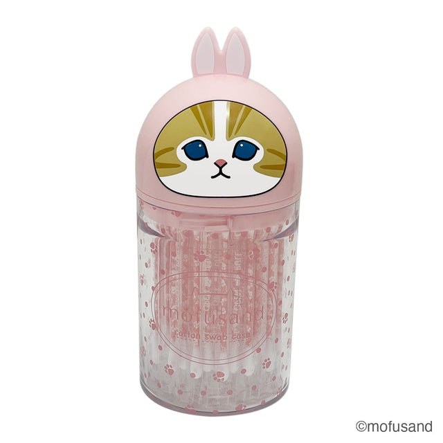 Mofusand: estuche de cotonitos con gatito conejo