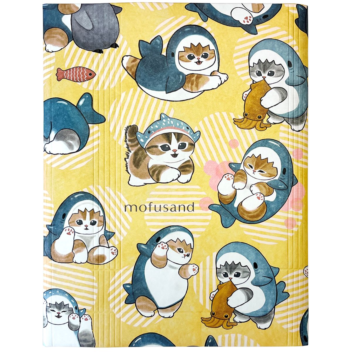 Funda para libro mofusand con gato tiburón