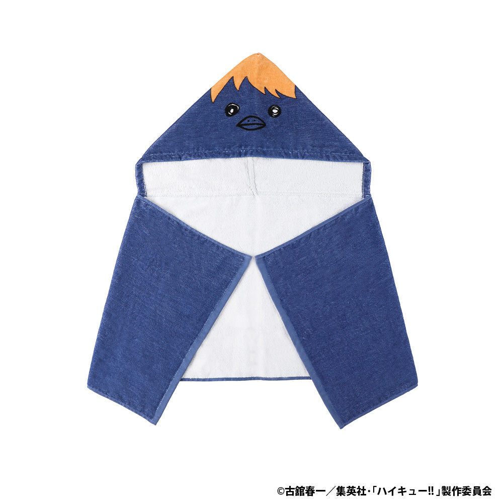 Toalla con capucha de Haikyu!! estilo cuervo