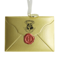 Adorno dorado Carta de admisión de Hogwarts