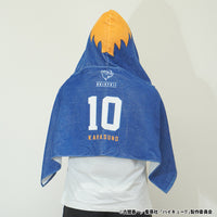 Toalla con capucha de Haikyu!! estilo cuervo