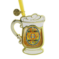 Adorno metálico de jarra de Butterbeer