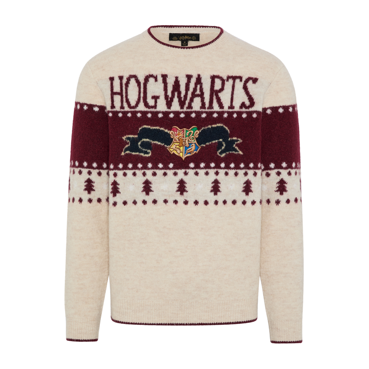 Polerón tejido navideño de Hogwarts