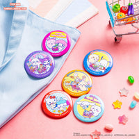 Chapita coleccionable Chiikawa y personajes de Sanrio