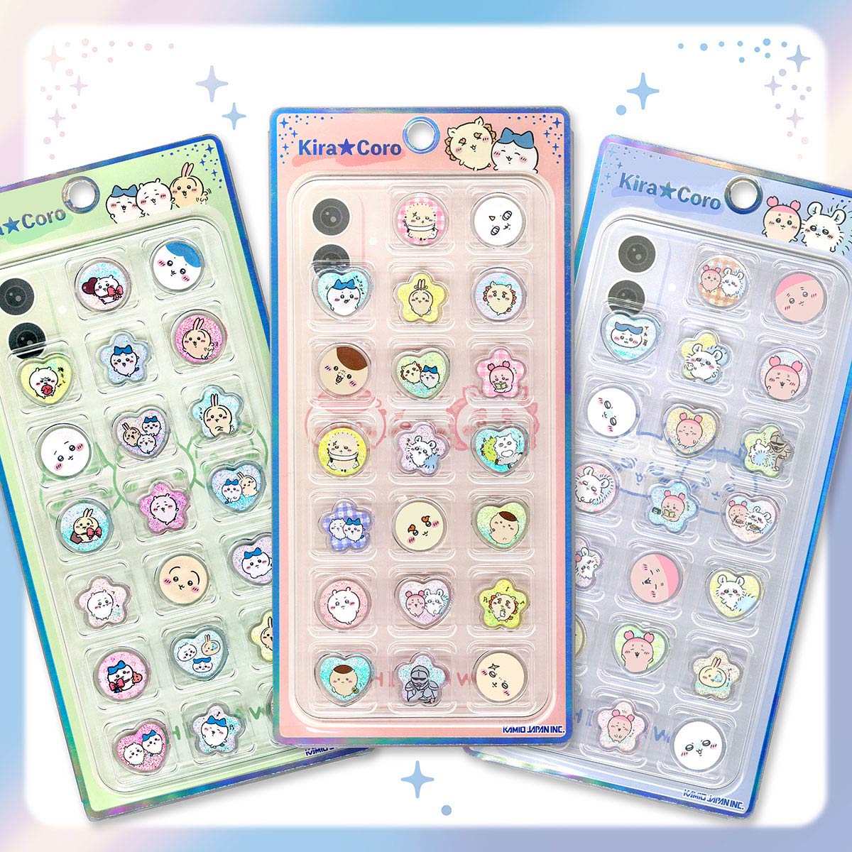 Stickers 3D Chiikawa KIRACORO: Furuhonya y Momonga