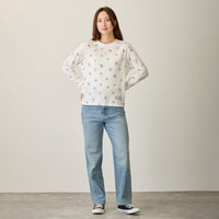 Polera waffle manga larga Chiikawa blanca
