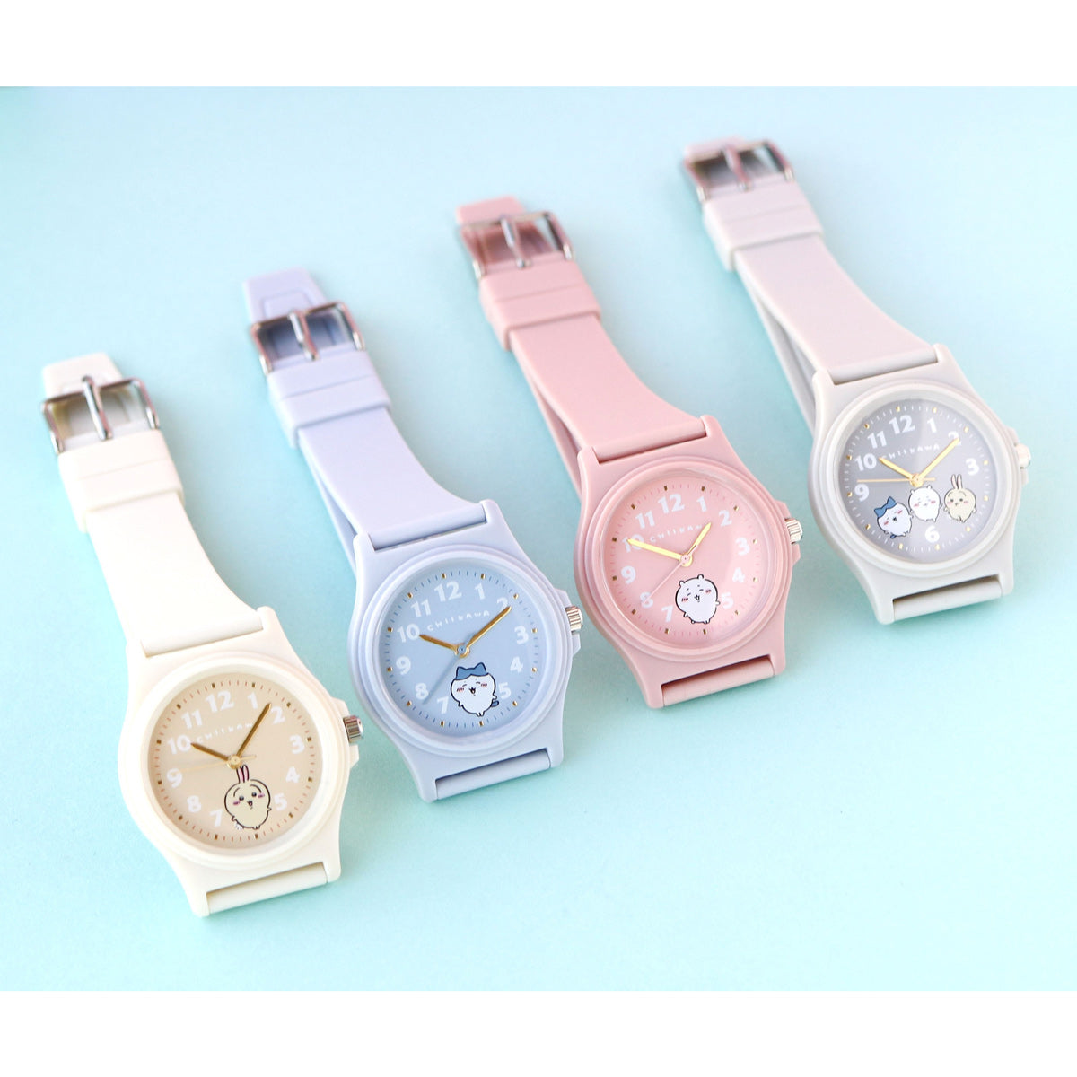 Reloj Chiikawa con correa de PVC