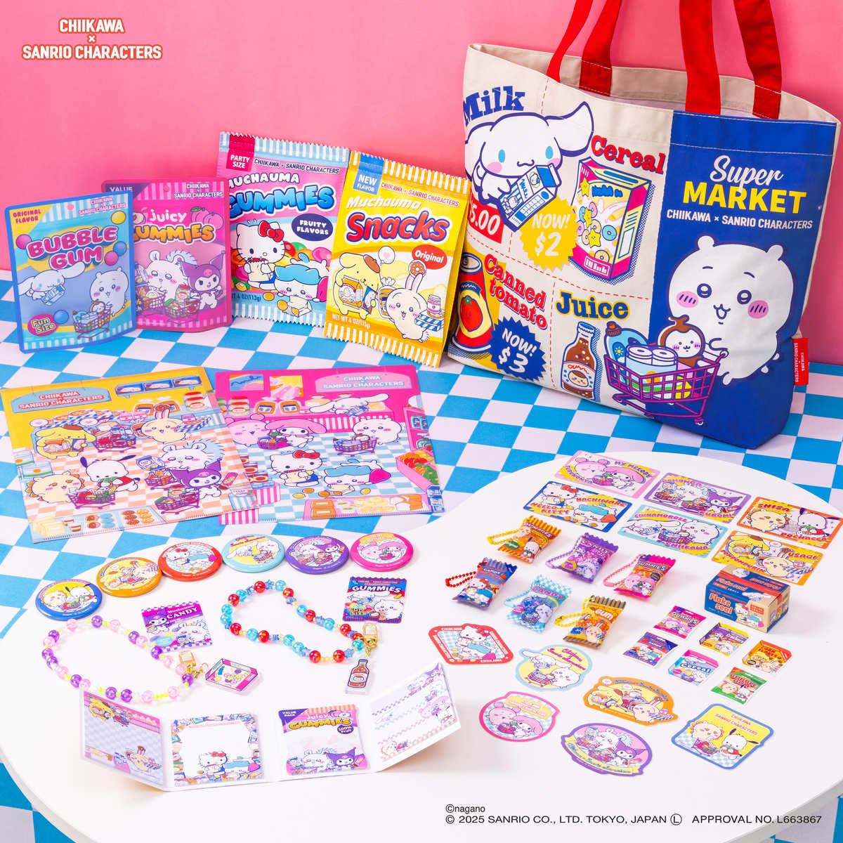 Tarjeta de puntos Chiikawa x Sanrio (6 diseños)