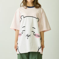 Polera rosada Chiikawa Park con personaje grande