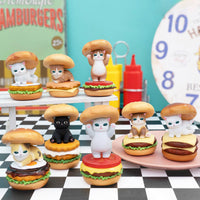 Mofusand GPS BOX: colección de 8 figuras de gatitos hamburguesa
