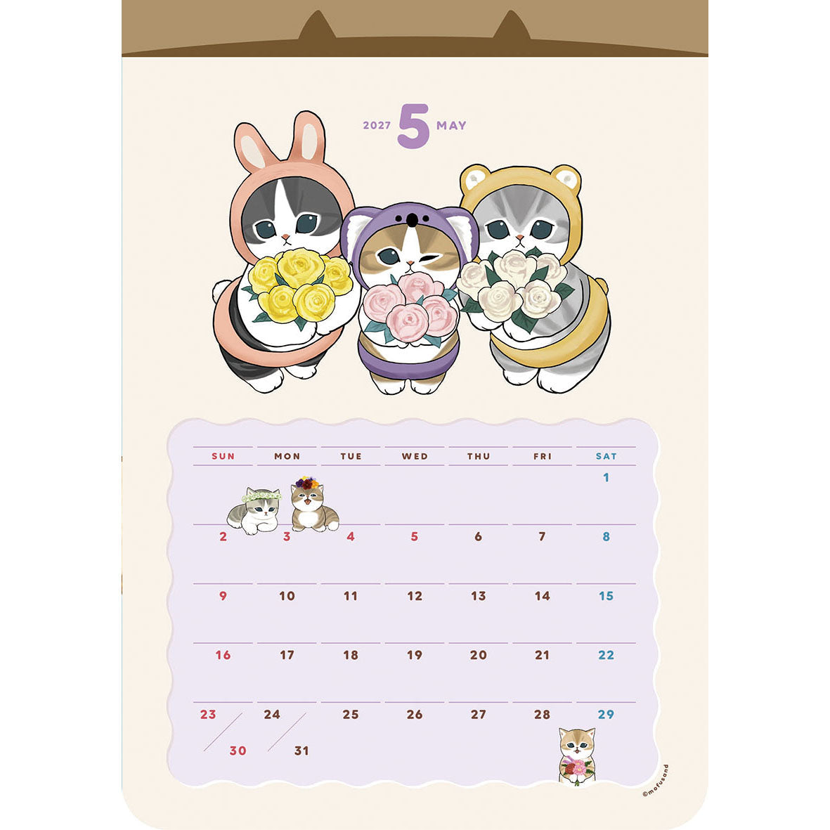 Calendario 2027 mofusand