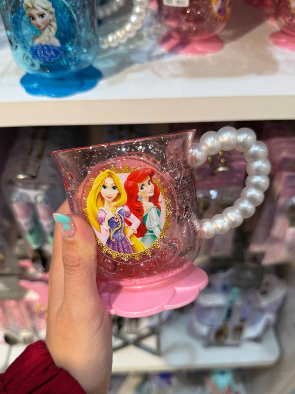 Tazas Transparentes Disneyland - Rapunzel Y Ariel