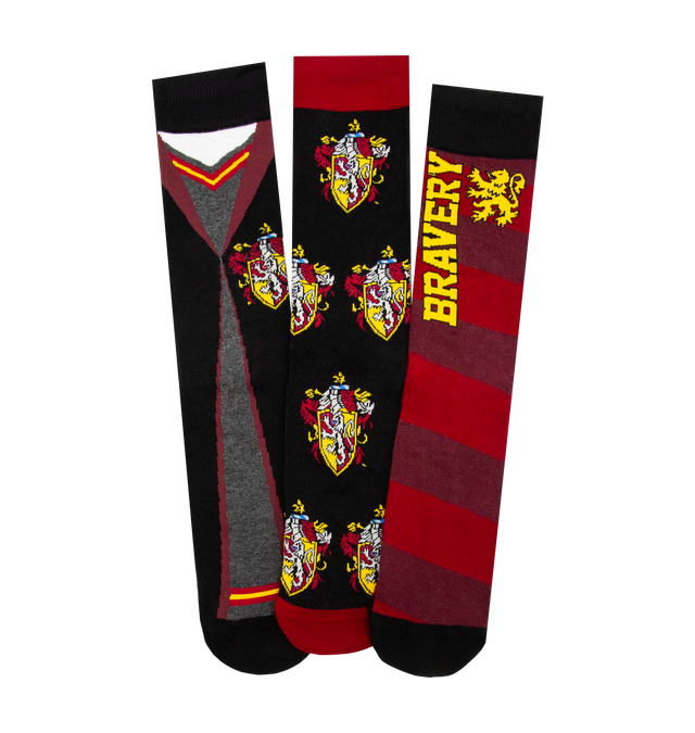 Calcetines Gryffindor, set de 3 pares
